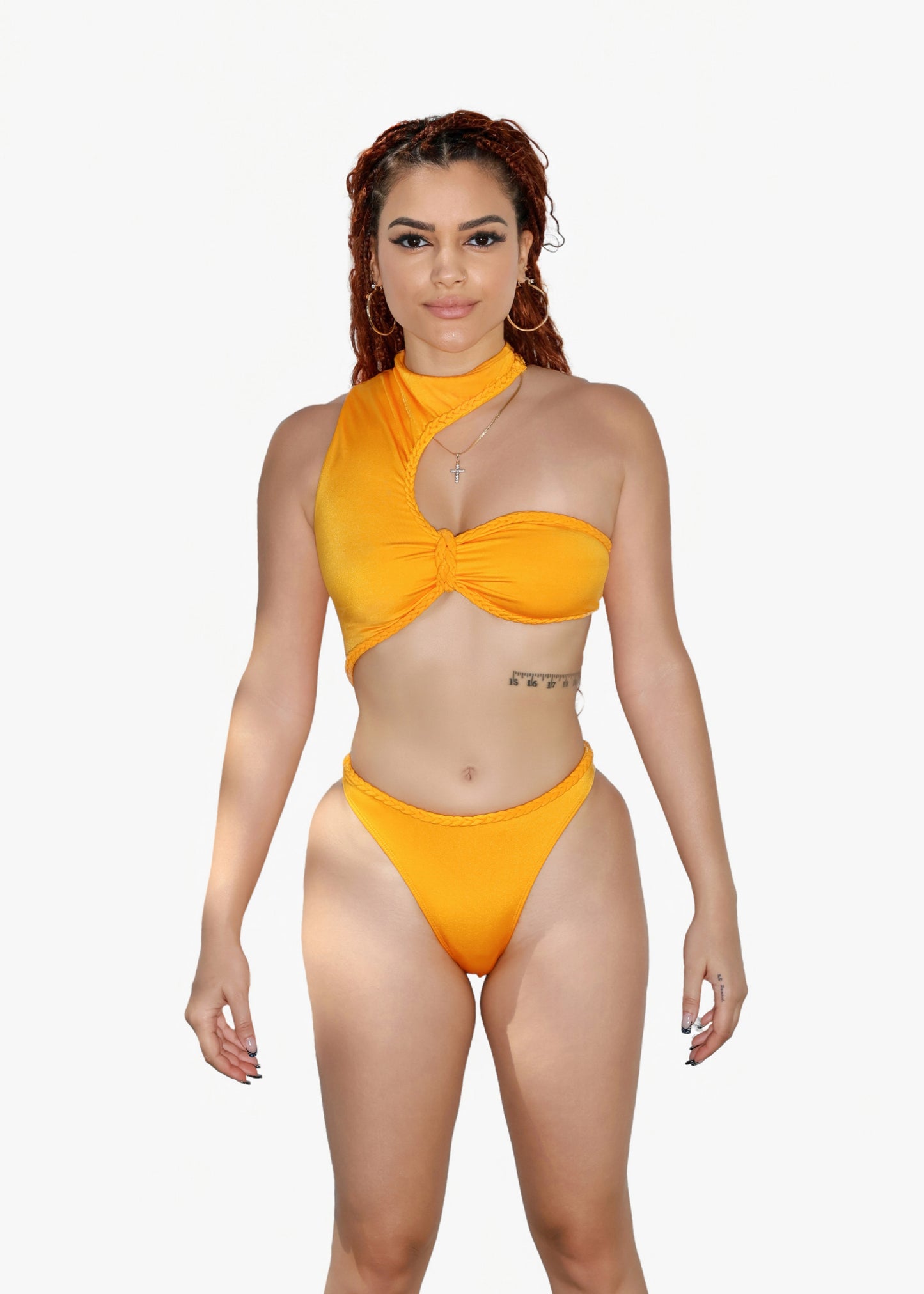 Mango Signature Braided Turtleneck Bikini Set